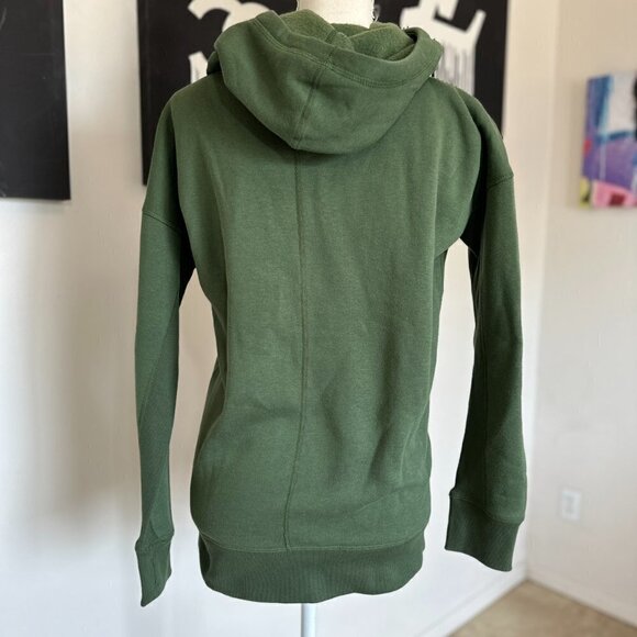 ZYIA Active Oh So Soft Cowl Neck Hoodie in Olive Green - Picture 5 of 7